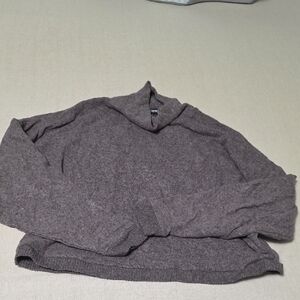 Express Men's Charcoal Turtleneck Sweater